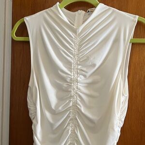 Calvin Klein Sleeveless Top Blouse
Women Size s/ch/p Ruched
Jersey Stretch